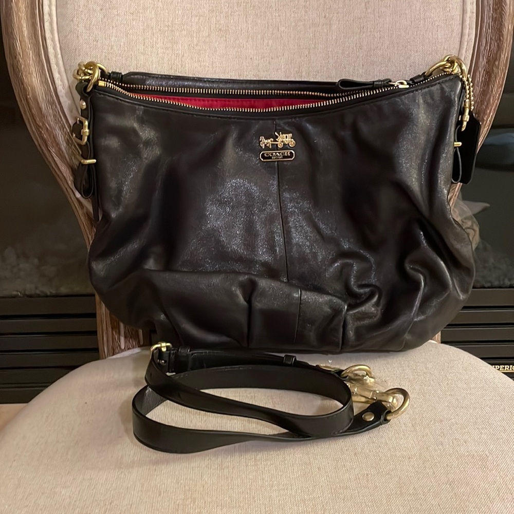 Coach Black Leather Satchel